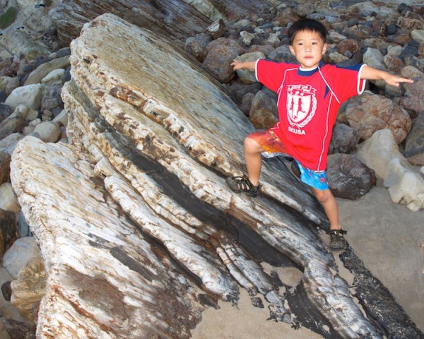 Matthew on top of "the biggest rock in the world"