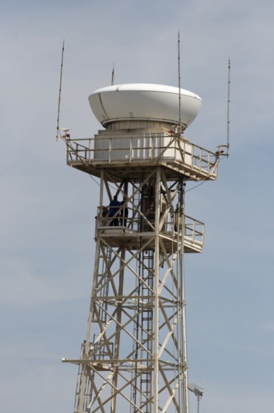 People actually watching from the top of this airport tower People actually watching from the top of this airport tower