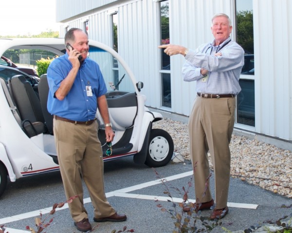 Astronauts Bob Crippen and Jon McBride Astronauts Bob Crippen and Jon McBride
