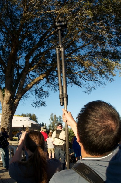 Jonathan balancing his tripod on top of a rail and using his remote release to get a better picture Jonathan balancing his tripod on top of a rail and using his remote release to get a better picture