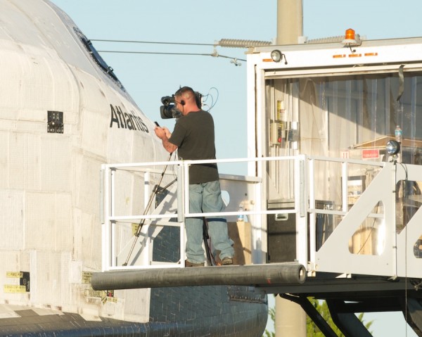 This guy has a good place to take pictures This guy has a good place to take pictures