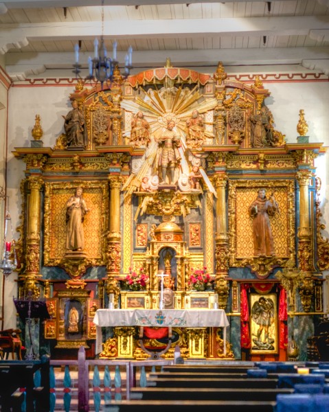 The church at the San Fernando Mission