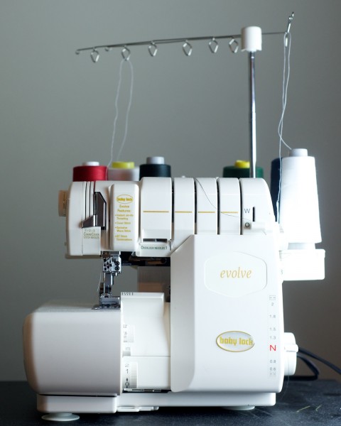 This Babylock Evolve Serger Sewing Machine has so many options and moving parts that I'm afraid it's going to get up and walk away if I don't treat it well