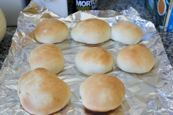 Here's what the buns look like after I took them out of the oven.
