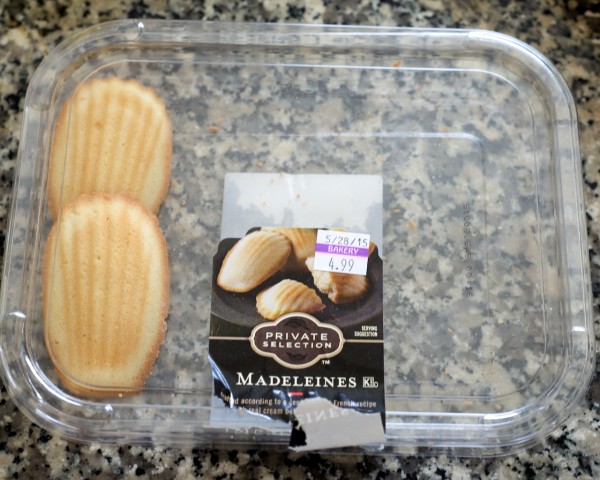 Here's the remainder of the store-bought Madeleines