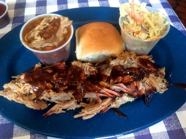 BBQ Pulled Pork plate from Central BBQ
