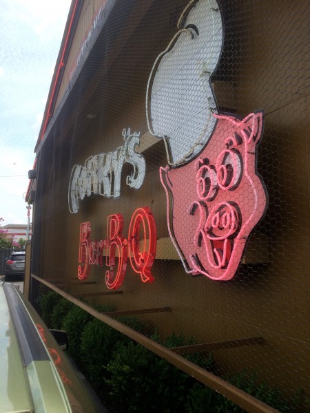 Corky's BBQ sign