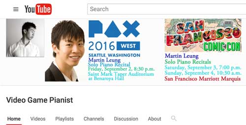 Do Like Spike's music was done by Martin Leung, the Video Game Pianist